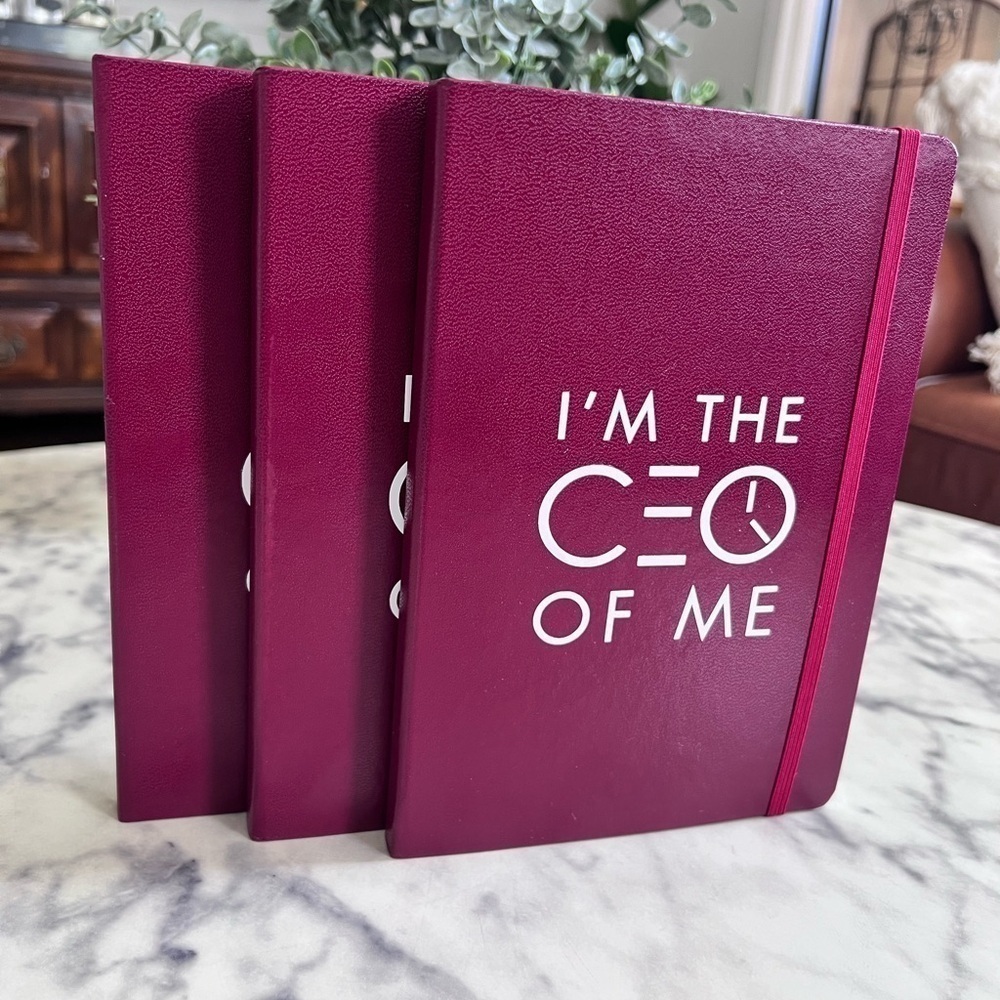 3! Journal Notebook PAPERAGE Res Burgundy Bookmark 5.7 x 8, Thick Lined Paper